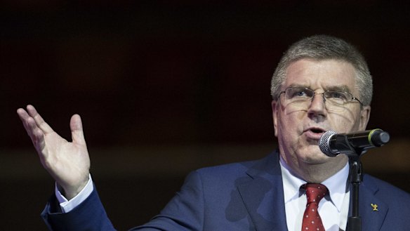 Unflinching: IOC president Thomas Bach.