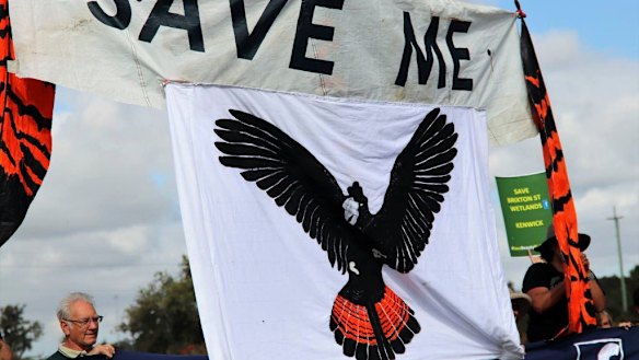 Save the Brixton Street Wetlands Community Alliance held a protest breakfast recently to raise awareness. 