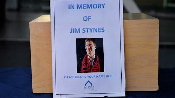 A tribute book left at Federation Square.