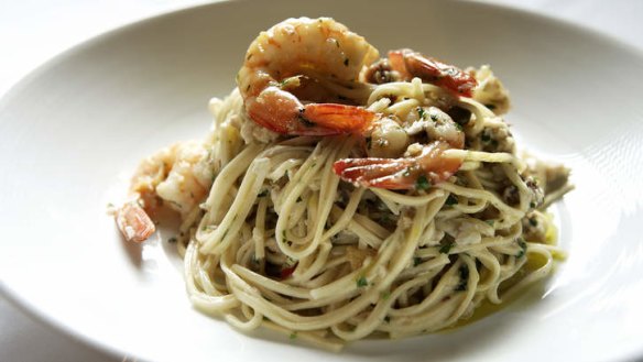 Comfort in a bowl ... the pasta at The Restaurant Pendolino in The Strand Arcade.