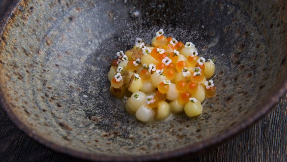  The potatoes served at Estelle by Scott Pickett