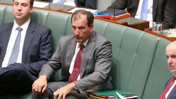 Special Minister of State Mal Brough in question time on Monday.