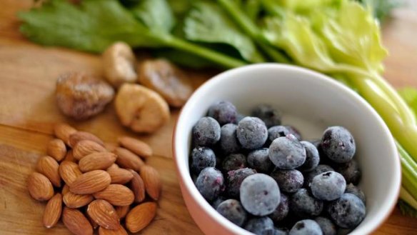 Balance: Berries, nuts, dried figs and celery can all make great smoothie additions.