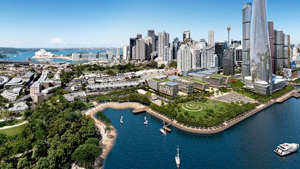 Artist's impression of Barangaroo Central.