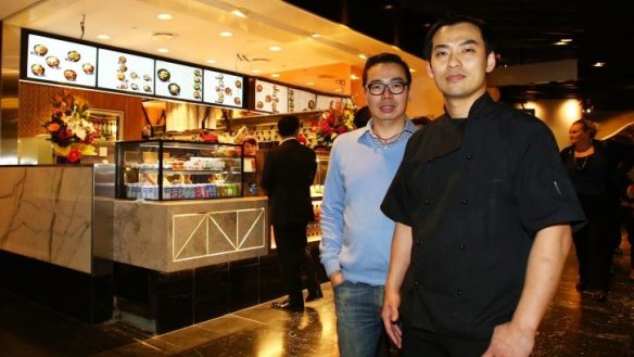 Owner David Loh (left) and head-chef Tomohiro Suzuki at Rice Workshop Sydney.
