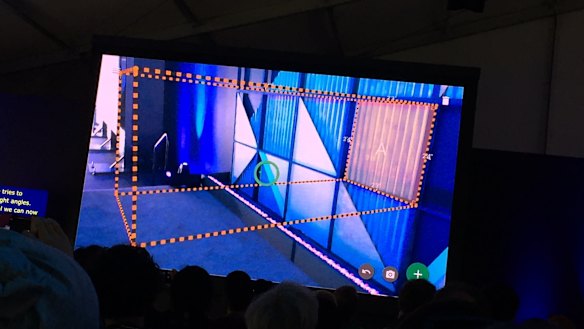 You can size up objects on the screen to get real-world measurements. 