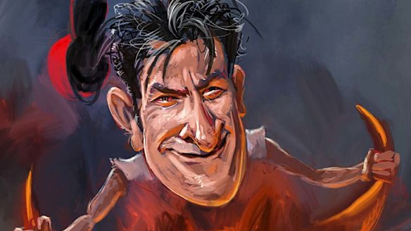 "Bi-winning" ... Charlie Sheen.