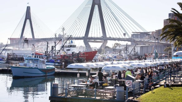 Eat a seafood feast at the Sydney Fish Market and keep an eye out for the visiting pelicans.
