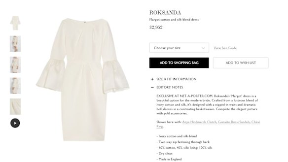 The Roksanda 'Margot' dress, as worn by Melania Trump.