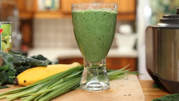 Far from a menu staple in Australia: Kale smoothie.