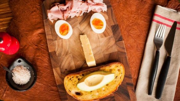 Delightful: The kids' breakfast board.