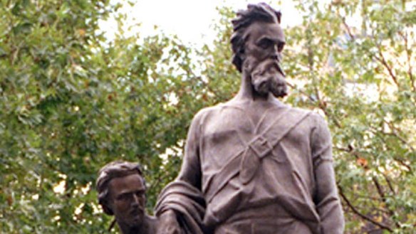 Explorers Robert O'Hara Burke and William John Wills ... on the move again.