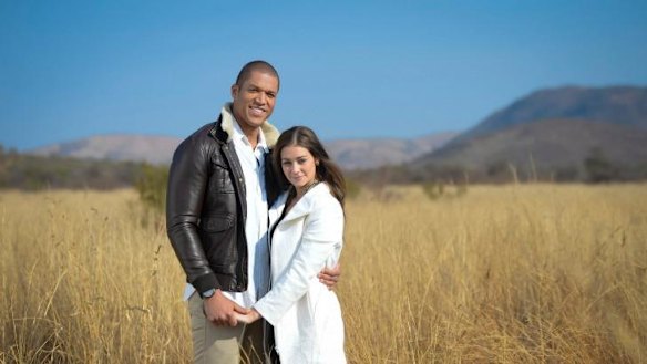 Standing up for Sam: Lisa Hyde with Blake Garvey.