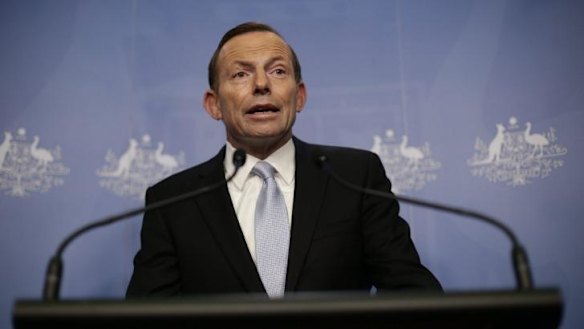 Prime Minister Tony Abbott.