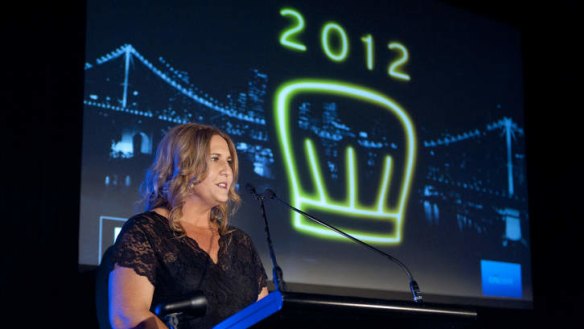 Editor Natascha Mirosch at the launch of the 2012 edition of the brisbanetimes.com.au Queensland Good Food Guide.