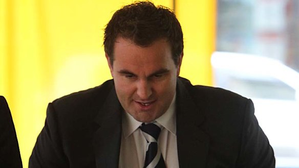 Guilty ... Ryan Tandy arrives at court before the verdict.