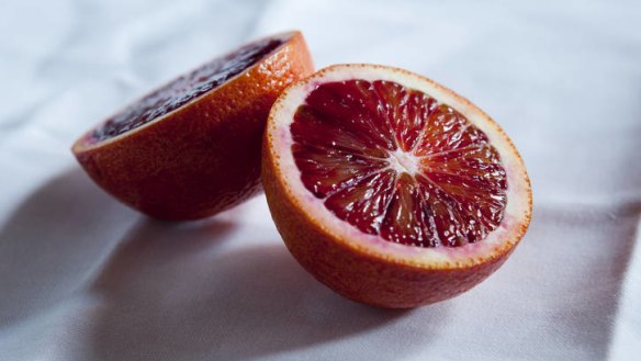 Blood oranges, perfect for marmalade.