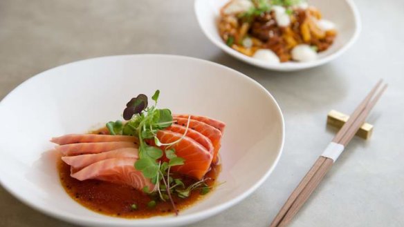 Go-to dish: Petuna ocean trout with mirin and wasabi.