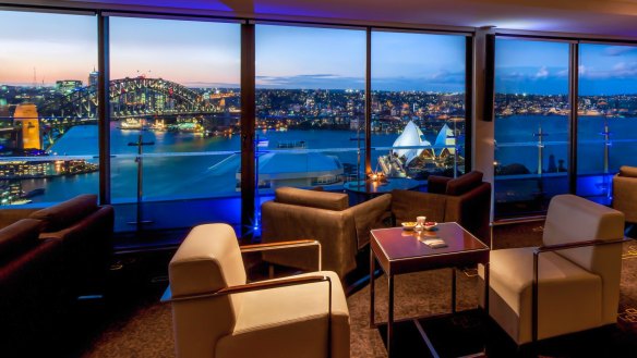 The view from Club Continental at Sydney's Intercontinental 