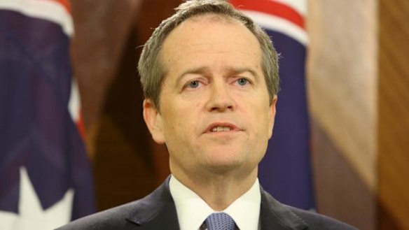 Fronting up: Bill Shorten.