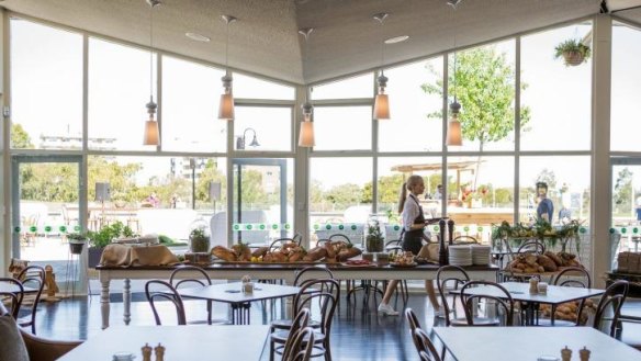 Bright and breezy: Norths Bowlo has been transformed   into one of the hottest eating spots north of The Bridge.