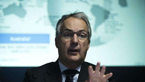 Macquarie chief Nicholas Moore is on track to report a record annual profit.