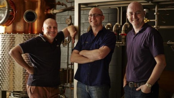 From left to right: Four Pillars co-founders Stu Gregor, Cam MacKenzie and Matt Jones.