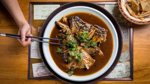 Fish soup at Beijing Impression, Market City.