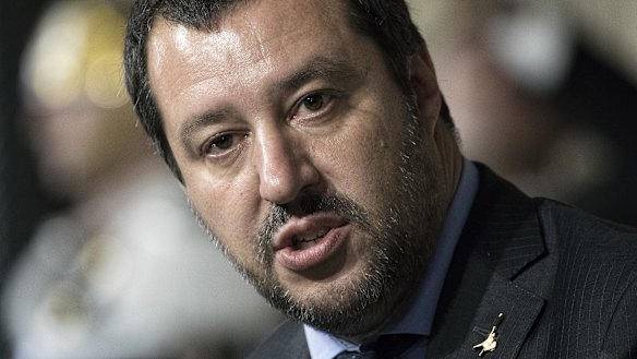 Matteo Salvini, leader of the eurosceptic party League.