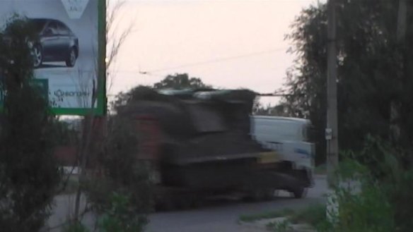 The Ukrainian Interior Ministry claims this was the Buk missile launcher that was used to shoot down the plane.