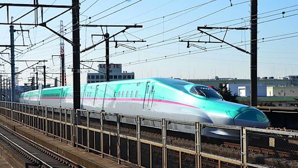 Japan's newest, fastest train debuts