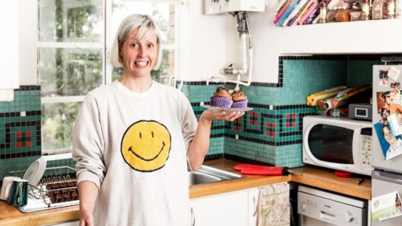 Katey Taylor-Scott and her vegan cupcakes.