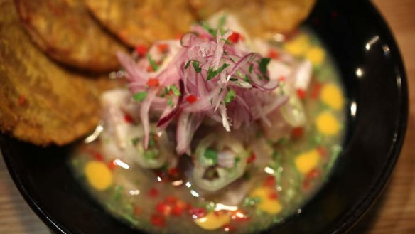 Go-to dish: The wild ceviche of kingfish.