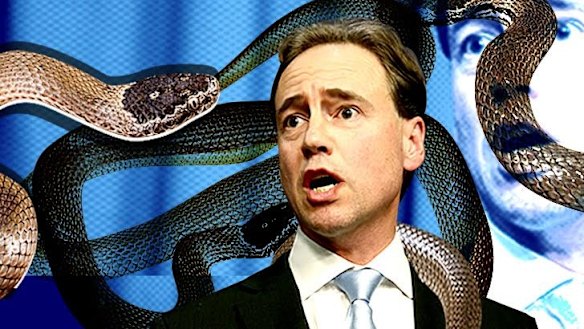 Greg Hunt may have felt bitten by the snake today - but it may just be a temporary setback.