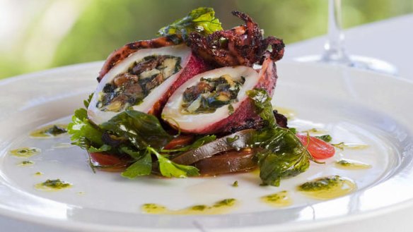 The chef's Greek heritage is evident in many dishes.