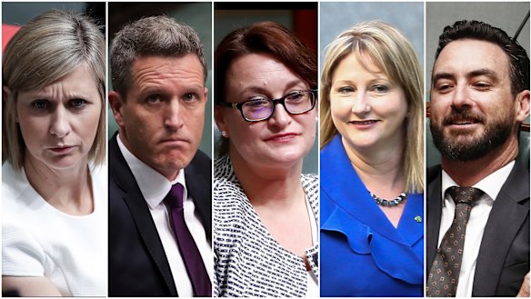 Susan Lamb, Josh Wilson, Justine Keay, Rebekha Sharkie and Tim Hammond (who resigned last week for family reasons).