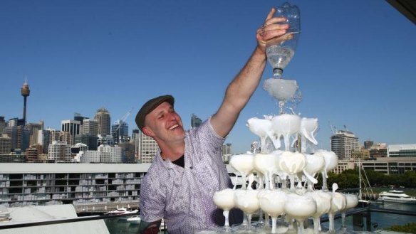 Alistair Wise will make a giant ice cream soda fountain for Sweetfest.