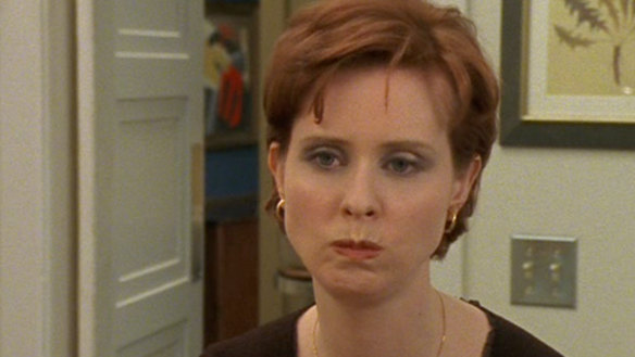 Cynthia Nixon as Miranda Hobbes in Sex and the City, circa 1998.