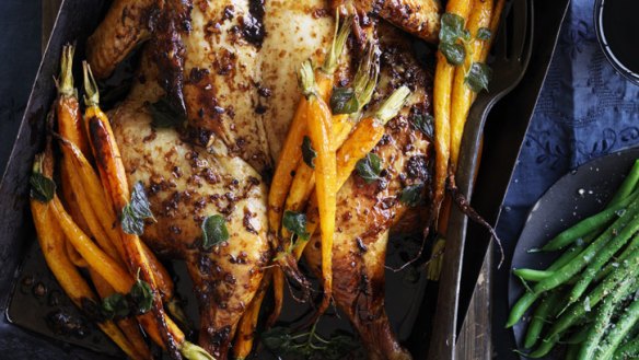 Thyme, oregano and citrus chicken.