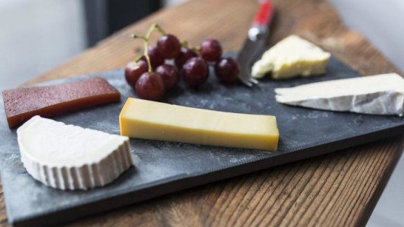 Cheese please: a cheeseboard at Shifty Chevre.