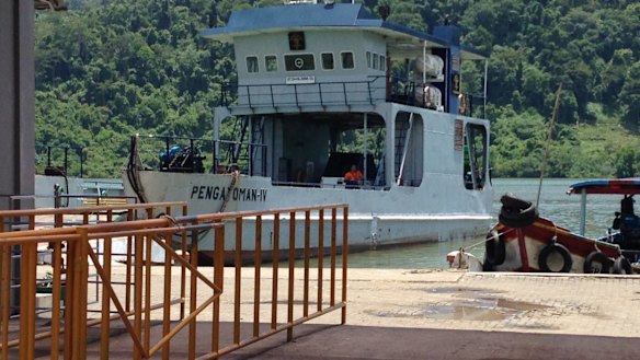 The ferry that will transport the death-row prisoners to Nusakambangan island.