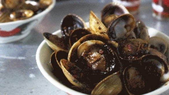 Hawker style stir fried clams