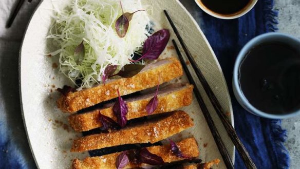 Schnitzel Japanese-style: Adam Liaw's pork tonkatsu.