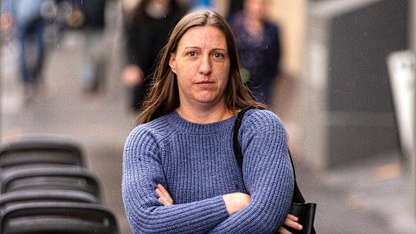 Amanda Warren outside the  County Court last week.