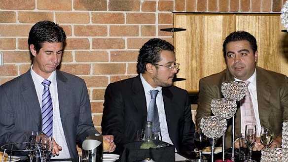 Together … Frank Oliveri (left) and Joe Tripodi (right).