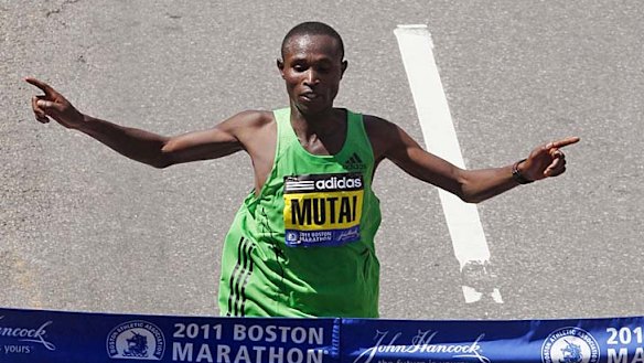Kenyan Geoffrey Mutai runs fastest marathon in history to win in Boston