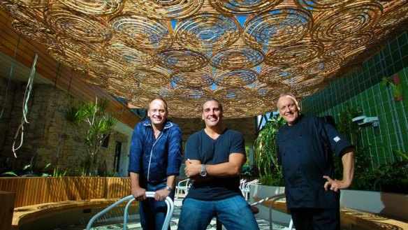 Brains trust: Paul Kelly, Grant Collins and Lothar Winkler are helping relaunch the Ivanhoe Hotel.