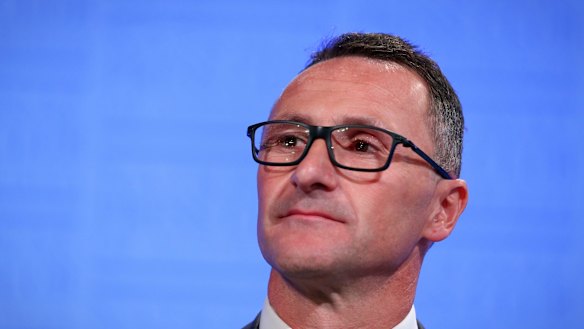 Greens leader Richard Di Natale took full advantage of all the attention this week.