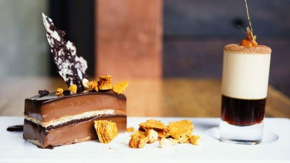 The wickedly decadent honeycomb and chocolate delice.