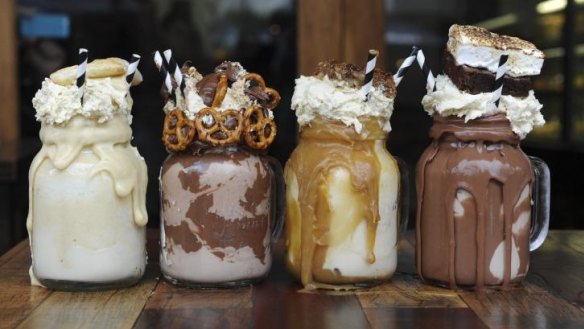 An Instagram insta-hit: "Freakshakes" from Canberra cafe Patissez have inspired copycats in Sydney, Melbourne and Britain.